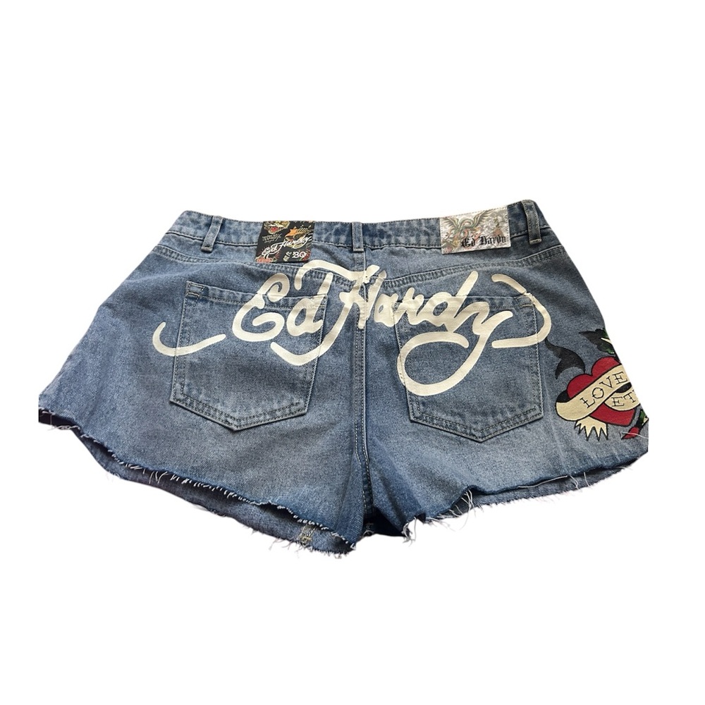 Ed hardy denim shorts